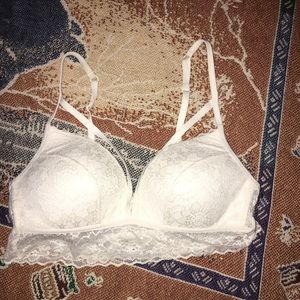 VS Pink white strappy bralette